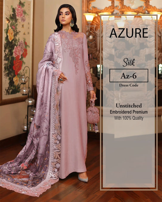 Azure Wz-020 Pure Charmuse Silk Formal Dress Party Wear 2025