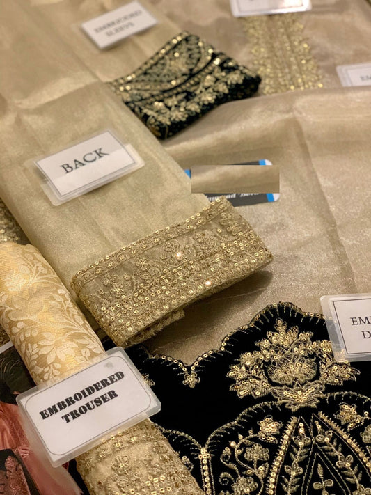 Zainab Chotani Mysoori / Brocade With Velvet Shawl Wedding & Party Wear 2025