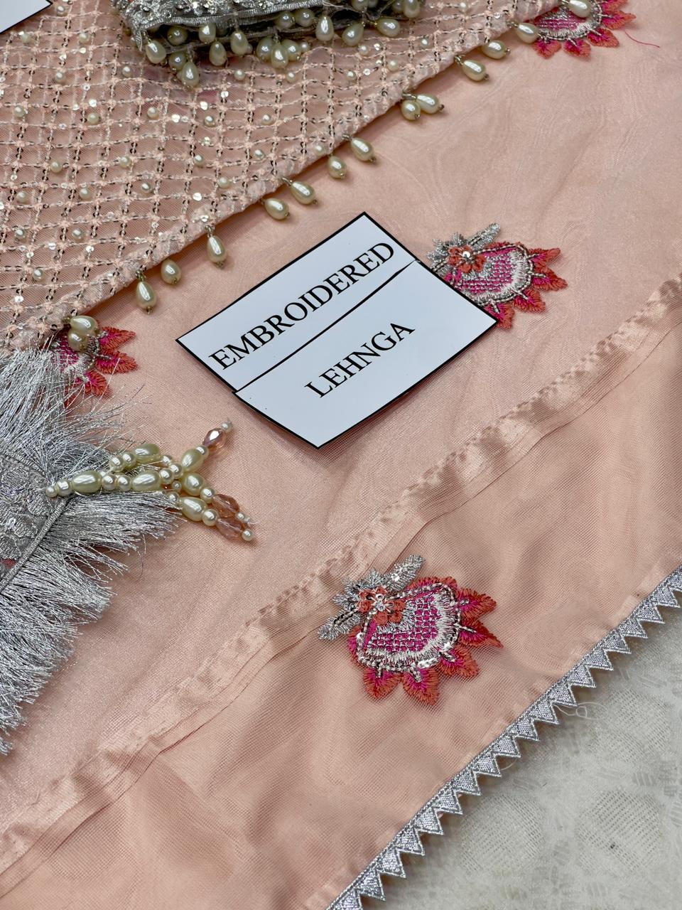 Faizan Saqlain Bridal Soft Net Wedding Lehnga/Garara 2025