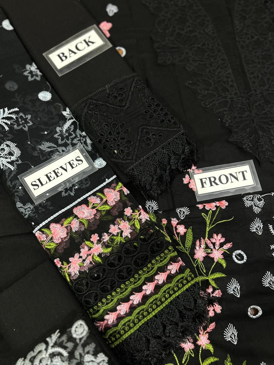 Sobia Nazir Wz-Sn-12 Black Beauty 100% Soft Cotton WIth Organza Duppata 2025