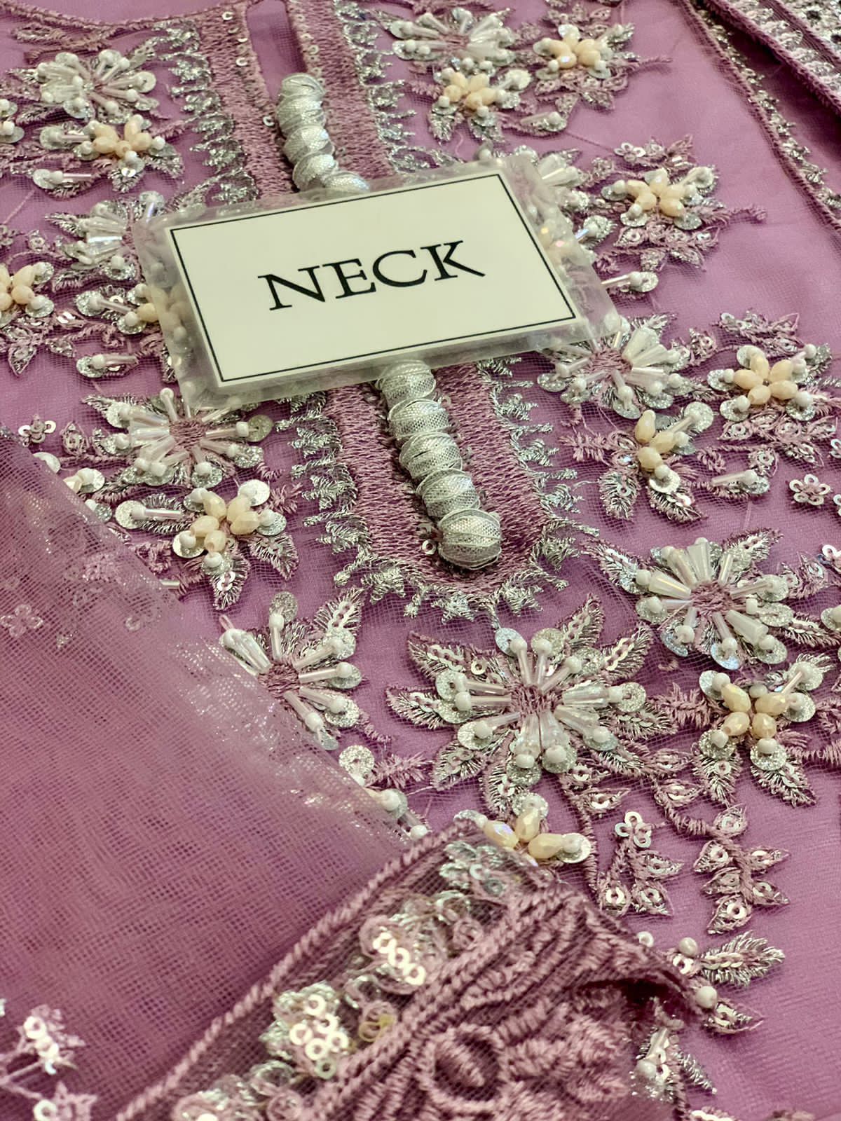 Mushq Indigo 4Pcs Soft Net Luxury Formal & Party Wear Pakistani Dress 2025