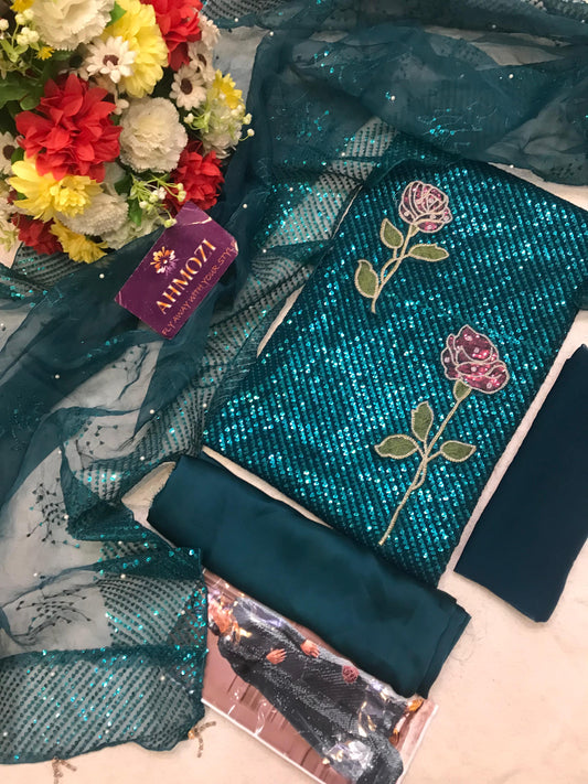 Nure Midnight Zinc Chiffon Design Wedding & Party Wear Dress 2025