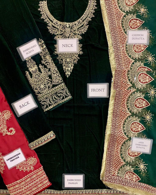 Jazmin Velvet Wz-2029 Velvet Dress WInter 2025