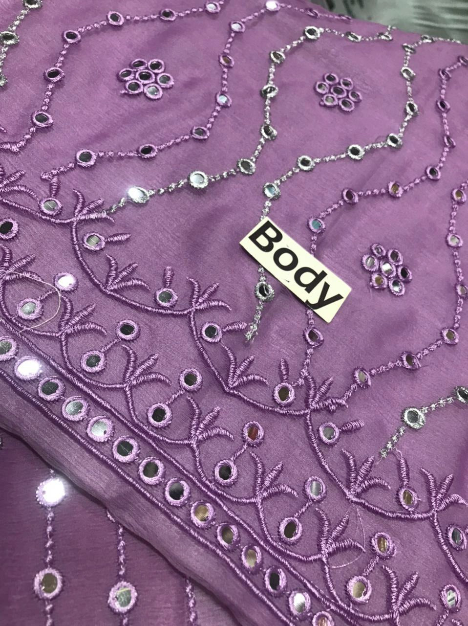 Asim Jofa Purple Maxi Frock Most Beautiful Chiffon 9mm Sequence Bridal 2025