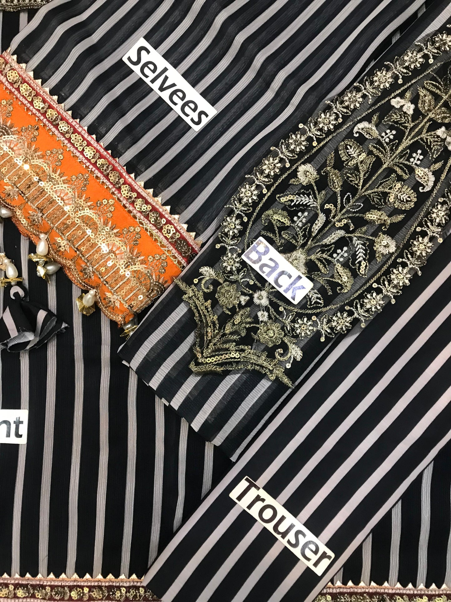 Charizma Wz-87 Printed Chiffon Emb Dress 25