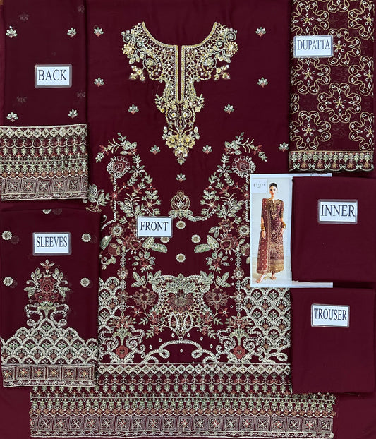 Baroque Wz-2502 Semi Pure Chiffon Dress 2025