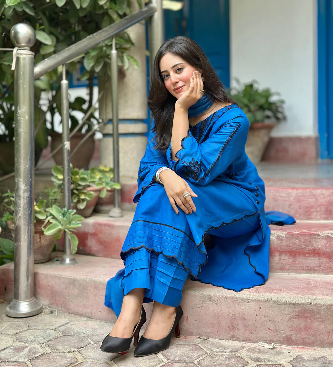 Wearza Wz 04 100% Cotton Lawn 3Pcs Dress Ready To Wear 25