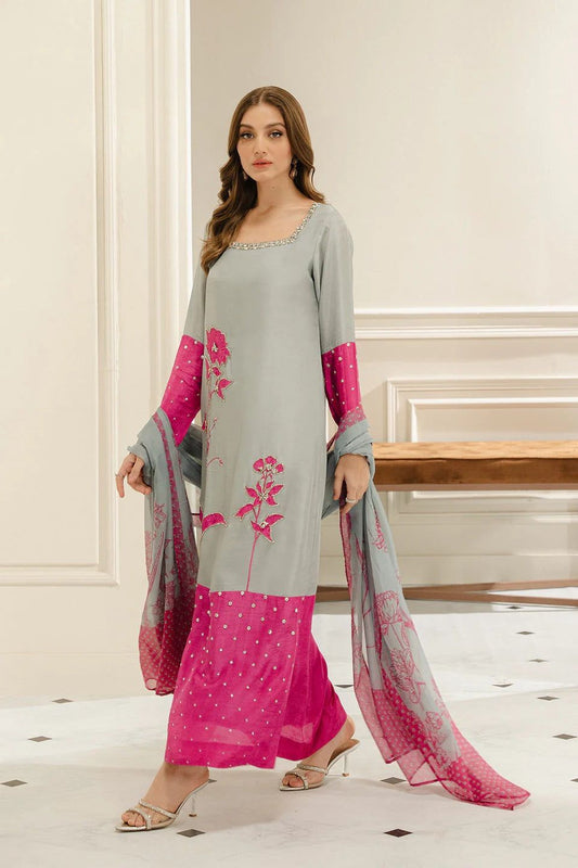 Lulusar Most Hit Code Premium Swiss Lawn 3pc Dress 2025
