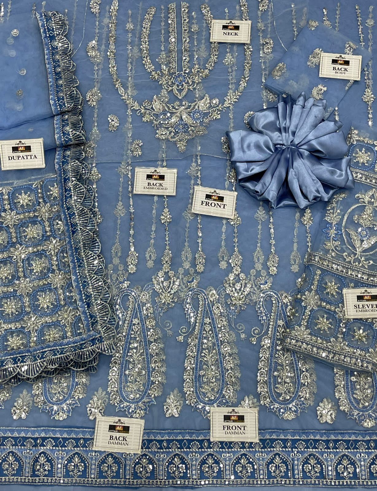 Afrozeh Soft Net Frock Wedding Season / Party Wear Frock 2025