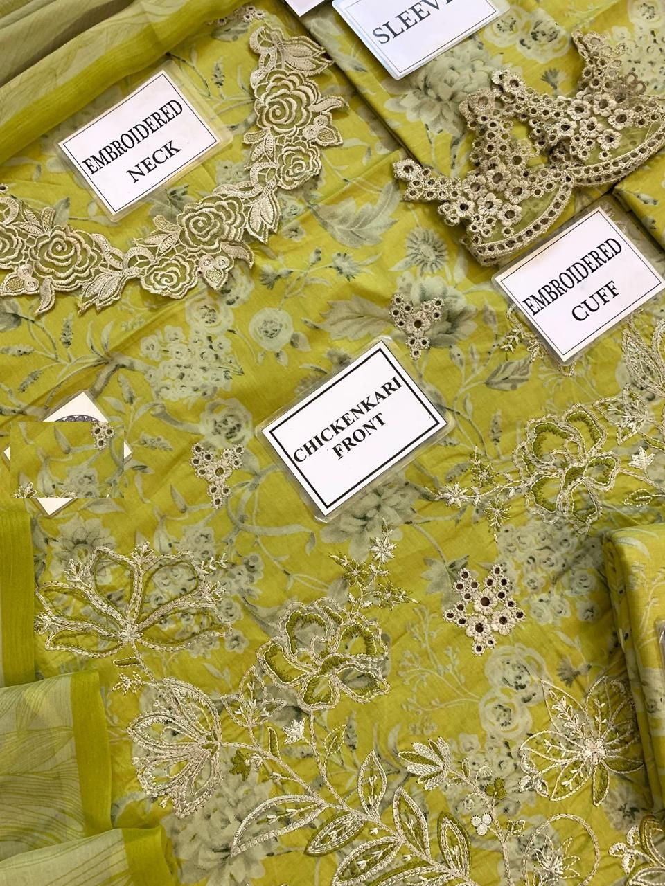 Iznik EFL-08 Premium Pure Lawn Dress Lemon Demanding Design 2025
