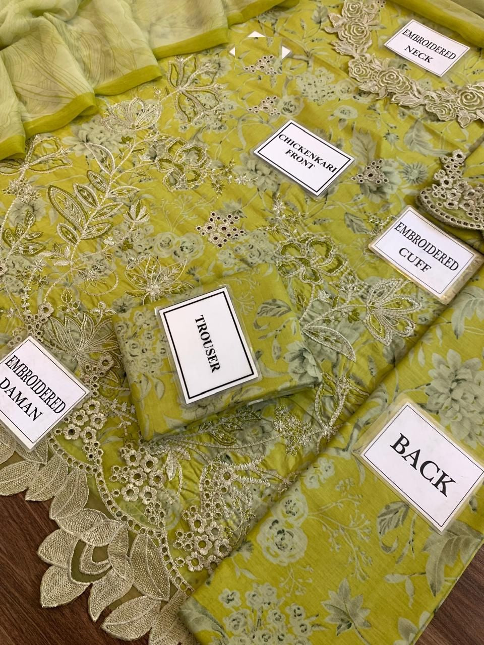 Iznik EFL-08 Premium Pure Lawn Dress Lemon Demanding Design 2025