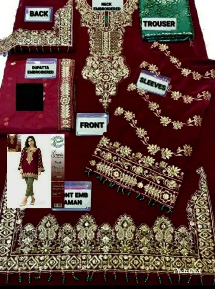Aisha Imran Luxury Velvet Pakistani Dress Party Wear Winter 2025