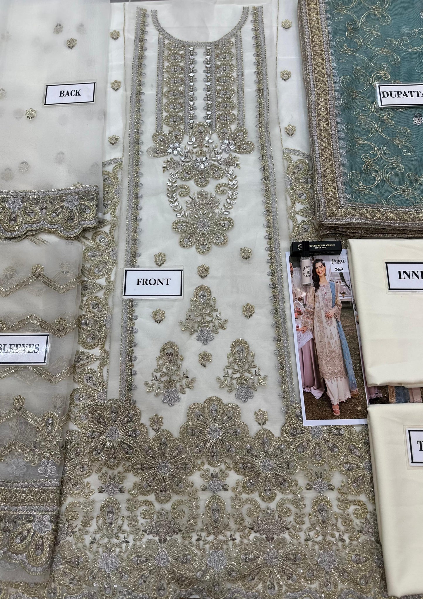 Adan Libas Wz-2467 Pure Organza Dress Party Wear 2025