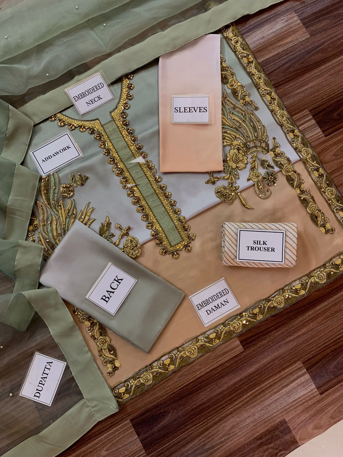 Peacock Formal Charmuse Silk Tie & Die Dress Party Wear 2025