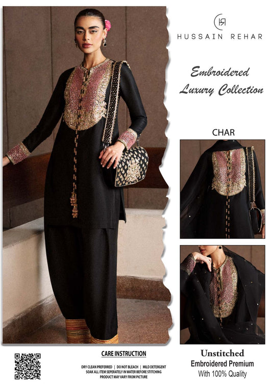 Hussain Rehar Formal Raw Silk Dress Party Wear 2025