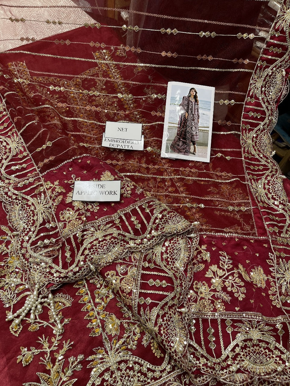 Wedding Dress Iinspired BY Gulaal 100% Soft Net 2025