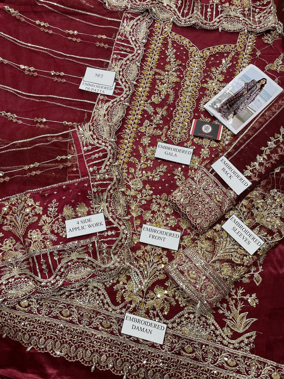 Wedding Dress Iinspired BY Gulaal 100% Soft Net 2025