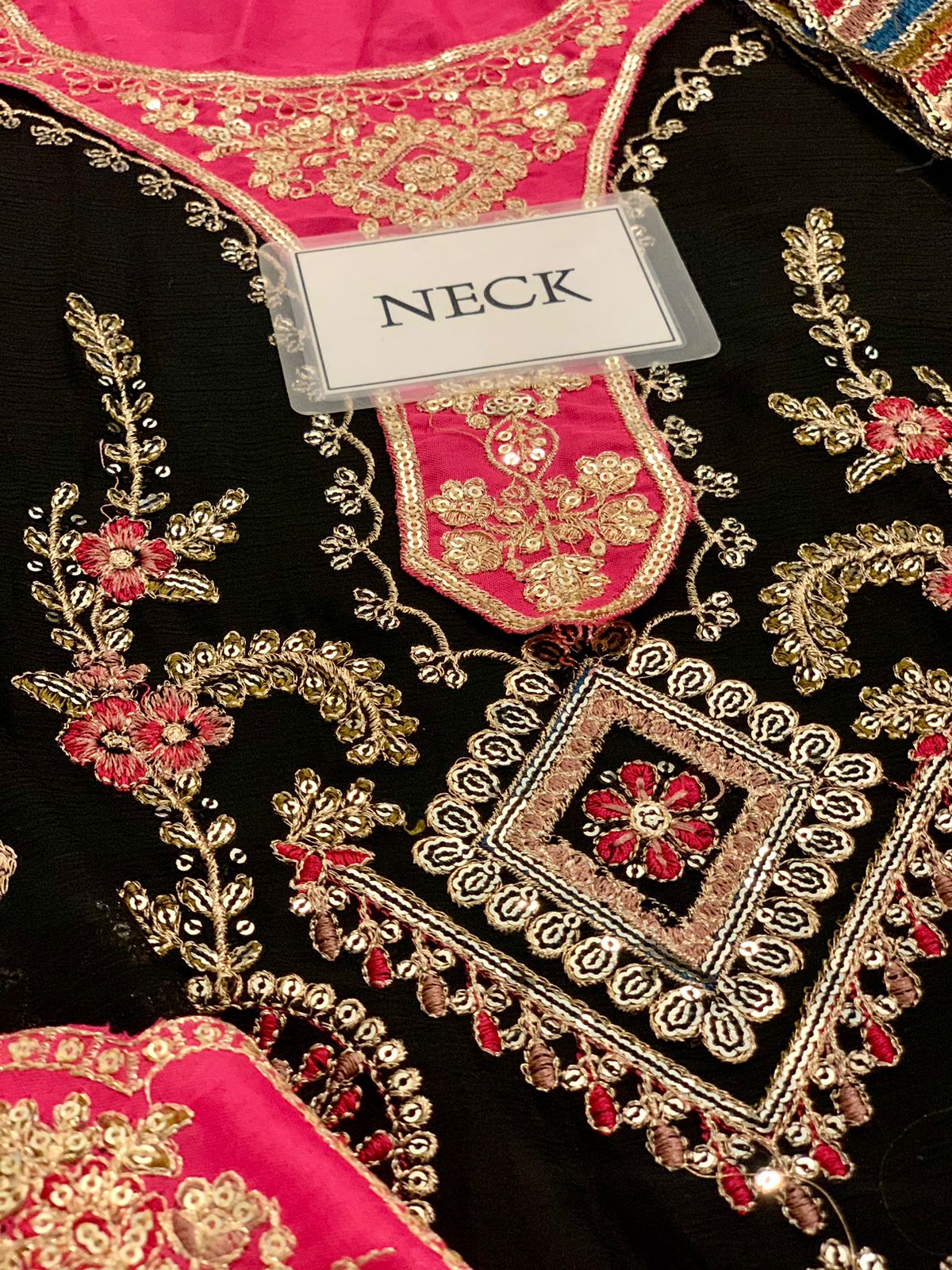 Adan Libas Black Beauty Chiffon Design Dress 2025