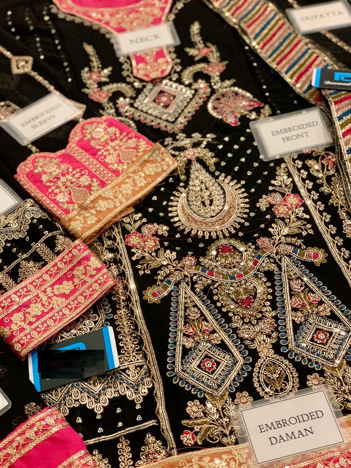 Adan Libas Black Beauty Chiffon Design Dress 2025