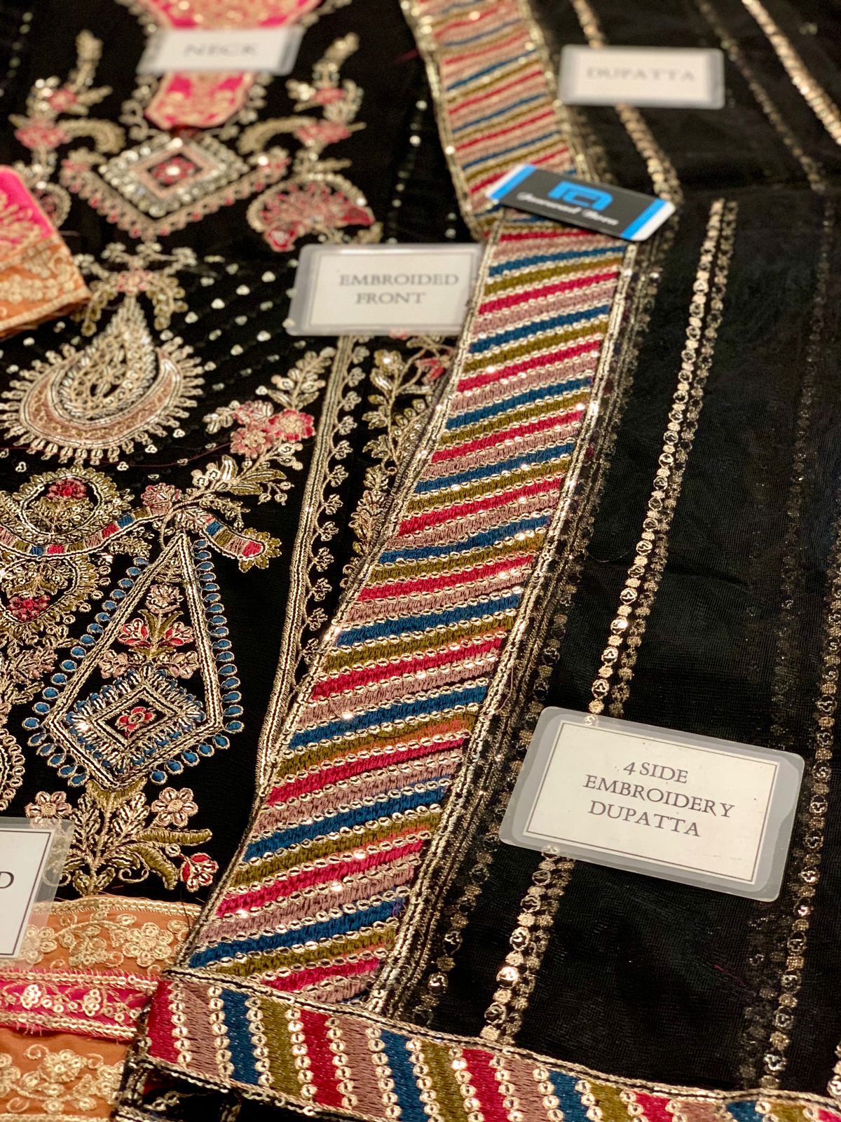 Adan Libas Black Beauty Chiffon Design Dress 2025