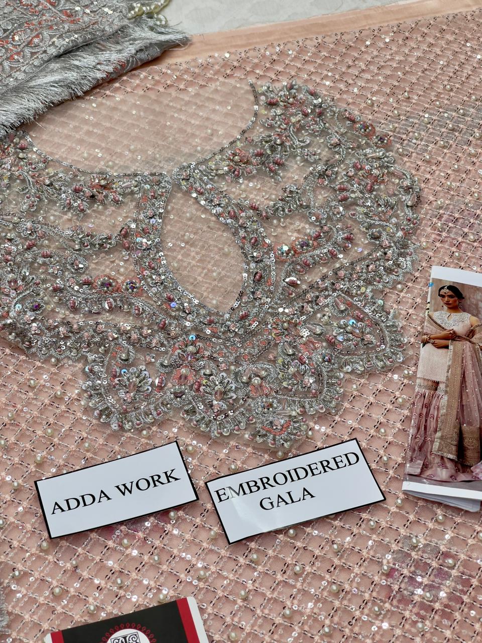 Faizan Saqlain Bridal Soft Net Wedding Lehnga/Garara 2025