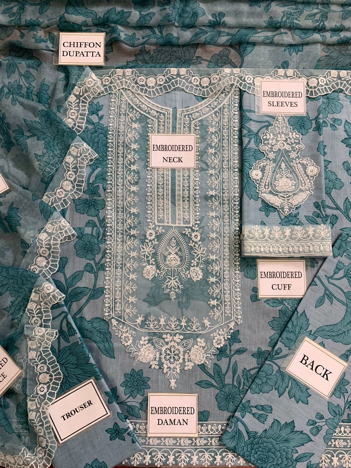 Maria B Wz-Ef-124 Premium Pure Lawn WIth Chiffon Duppata 2025