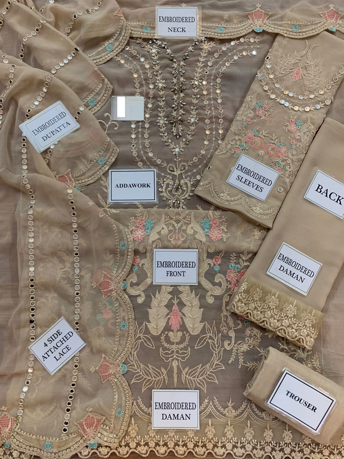 Maria B Wz-143 Chiffon Design Wedding & Formal Wear Dress 2025