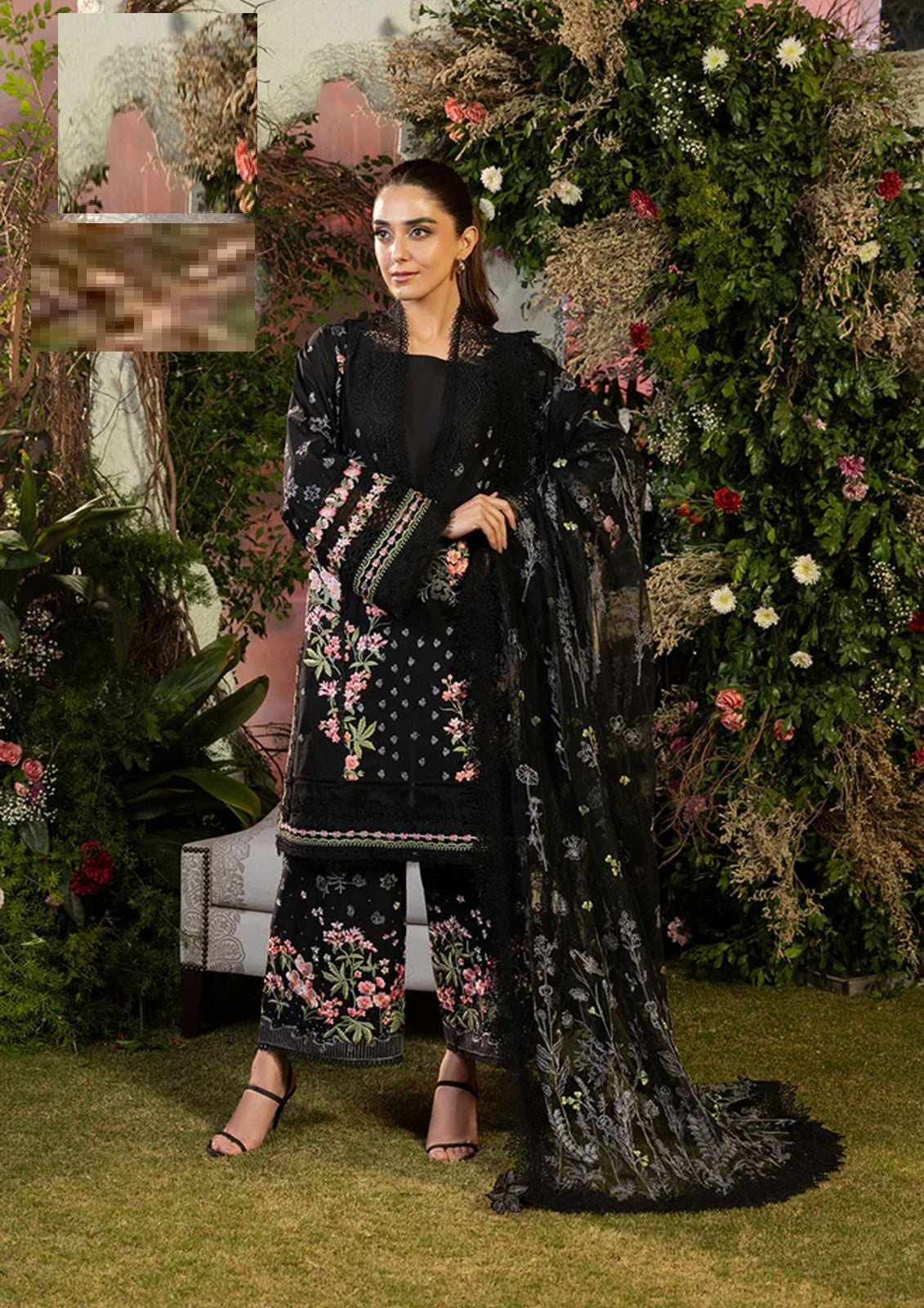 Sobia Nazir Black Beauty Demanding Cotton Pakistani Dress