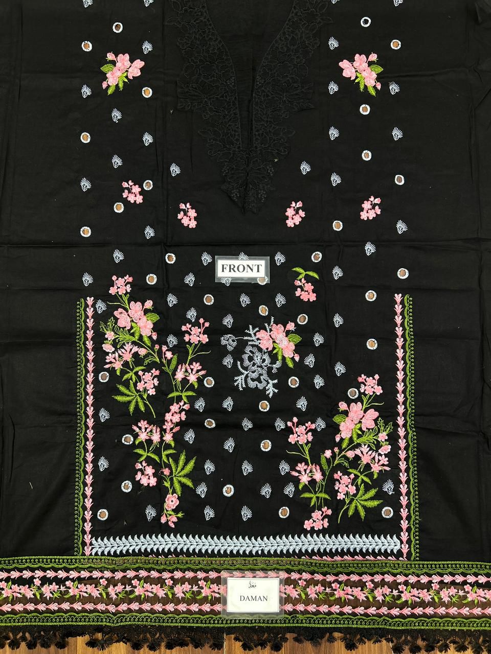 Sobia Nazir Wz-Sn-12 Black Beauty 100% Soft Cotton WIth Organza Duppata 2025