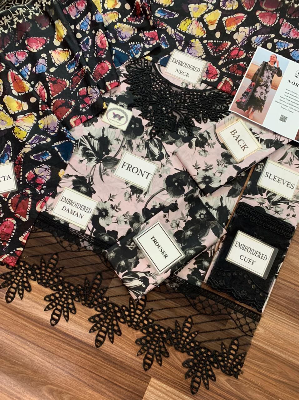 Norah Premium Lawn Dress With Voil Duppata 2025