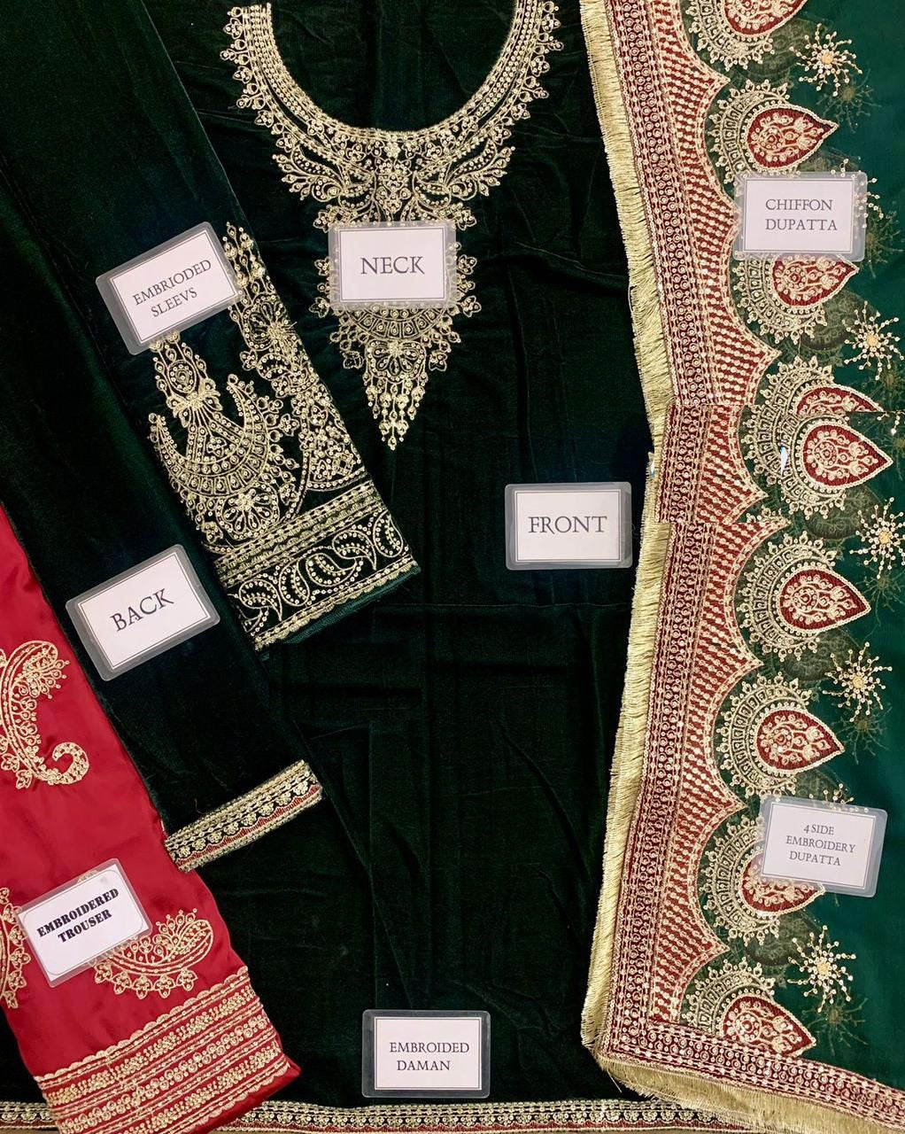 Jazmin Velvet Wz-2029 Velvet Dress WInter 2025