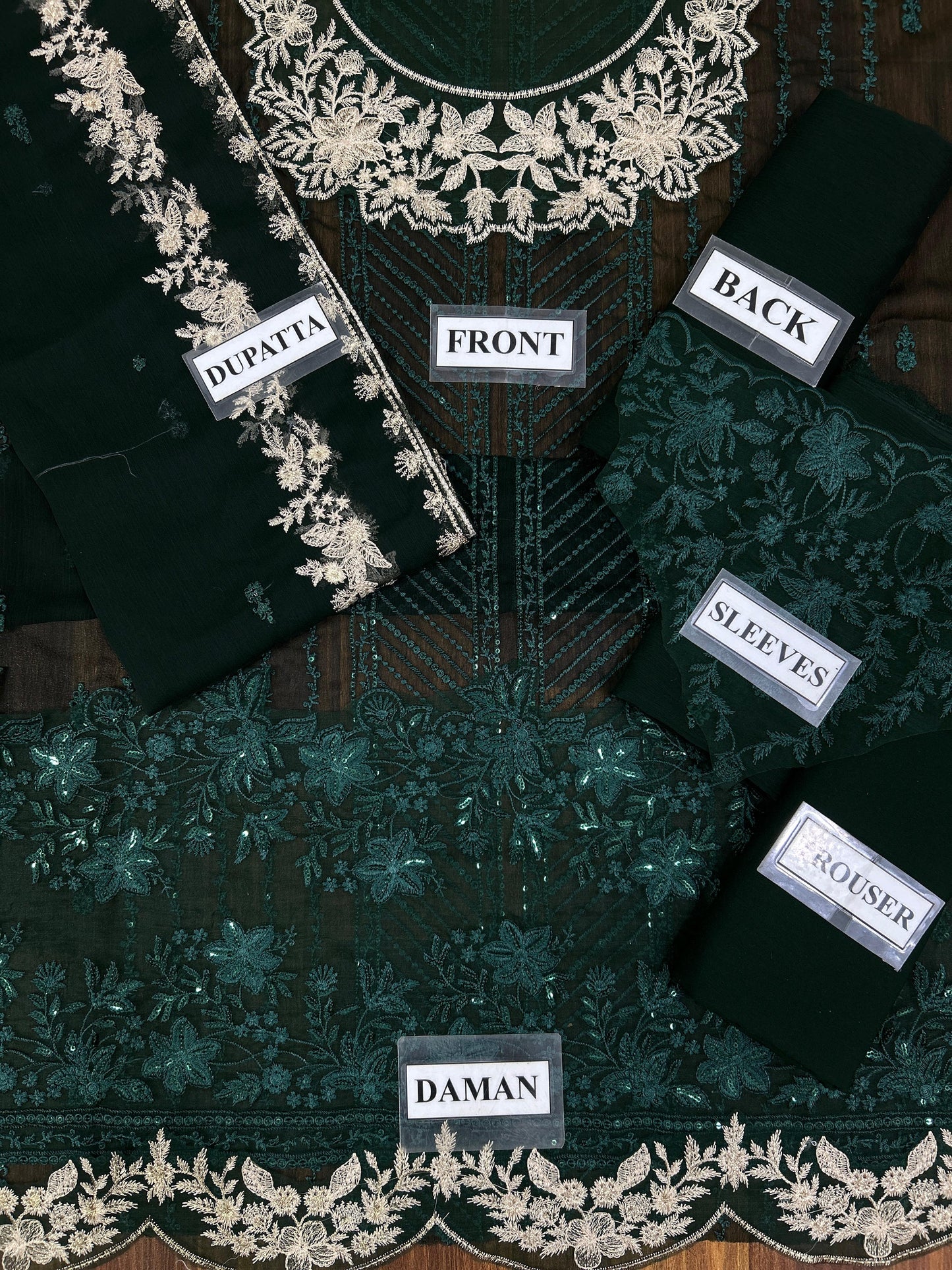 Azure Wz-032 Semi Pure Chiffon Emb Dress Party Wear 25