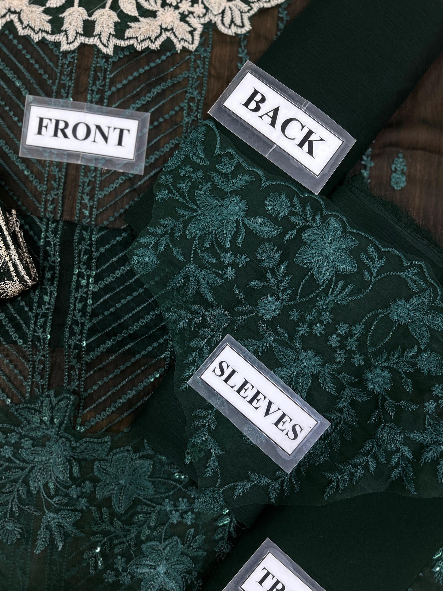 Azure Wz-032 Semi Pure Chiffon Emb Dress Party Wear 25