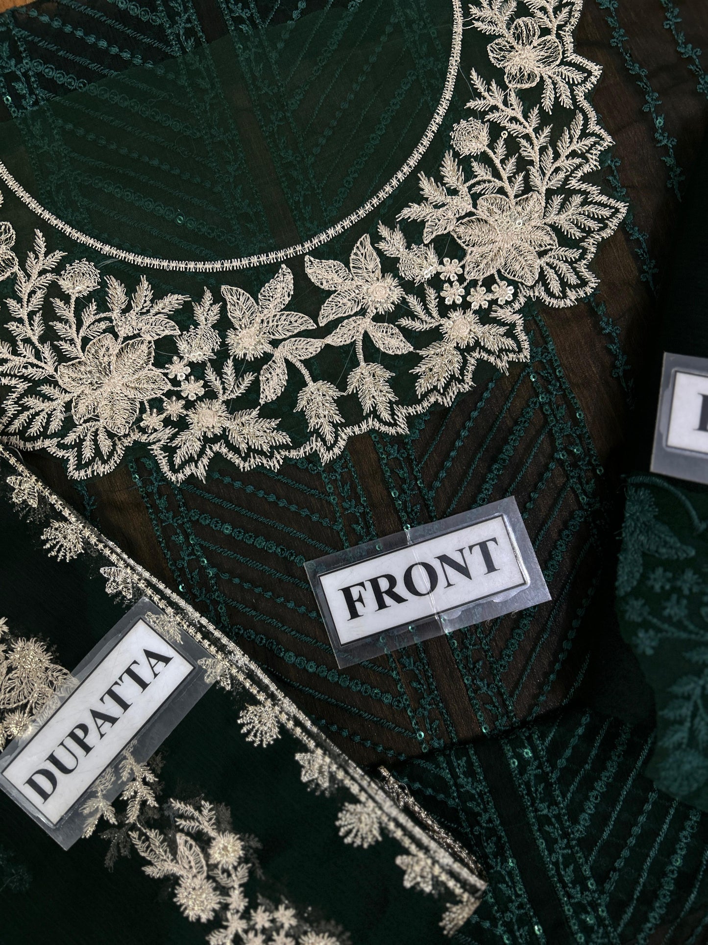 Azure Wz-032 Semi Pure Chiffon Emb Dress Party Wear 25