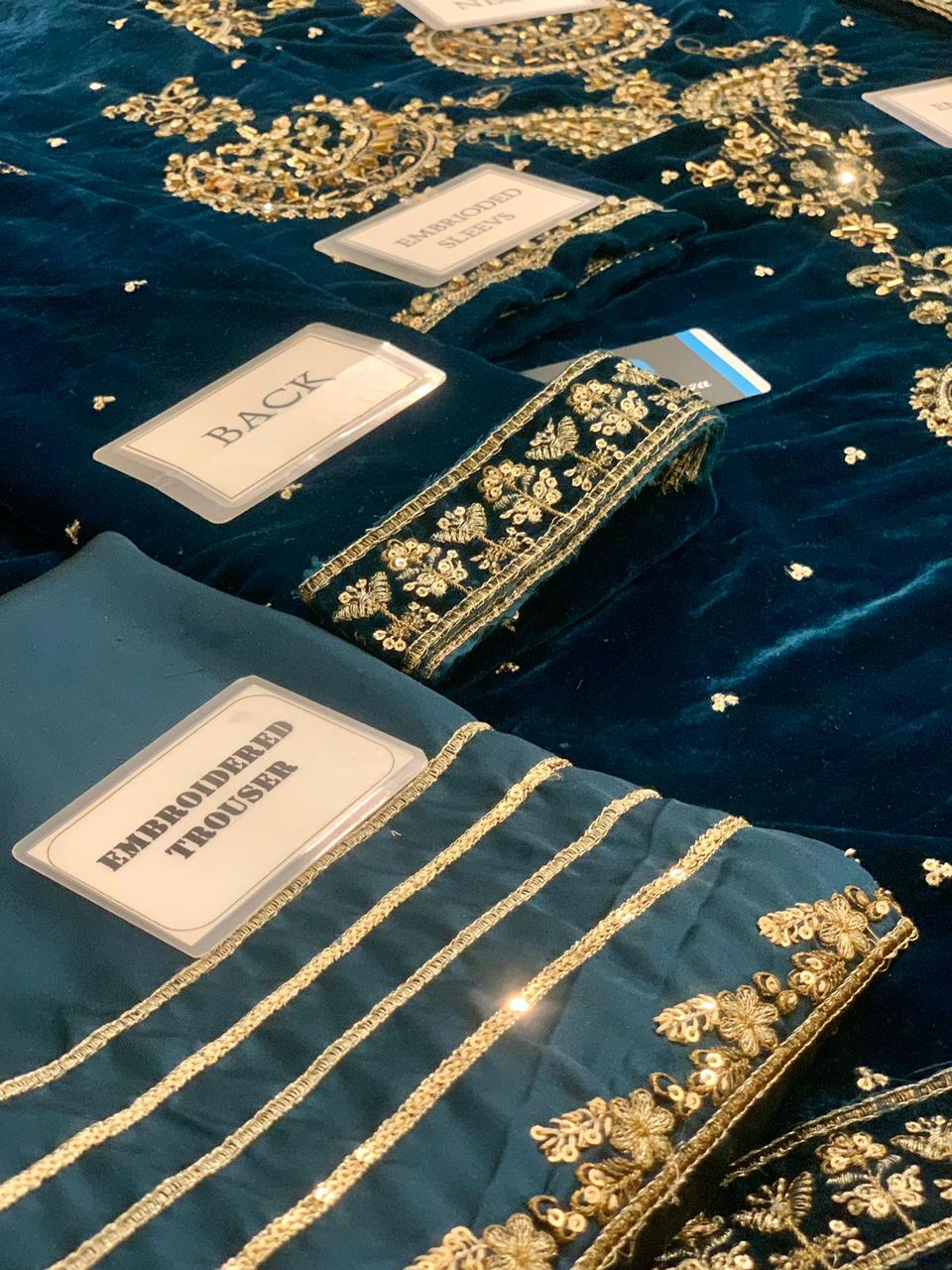 Agha Noor Velvet 9000 Micro Navy Hot Design 2025