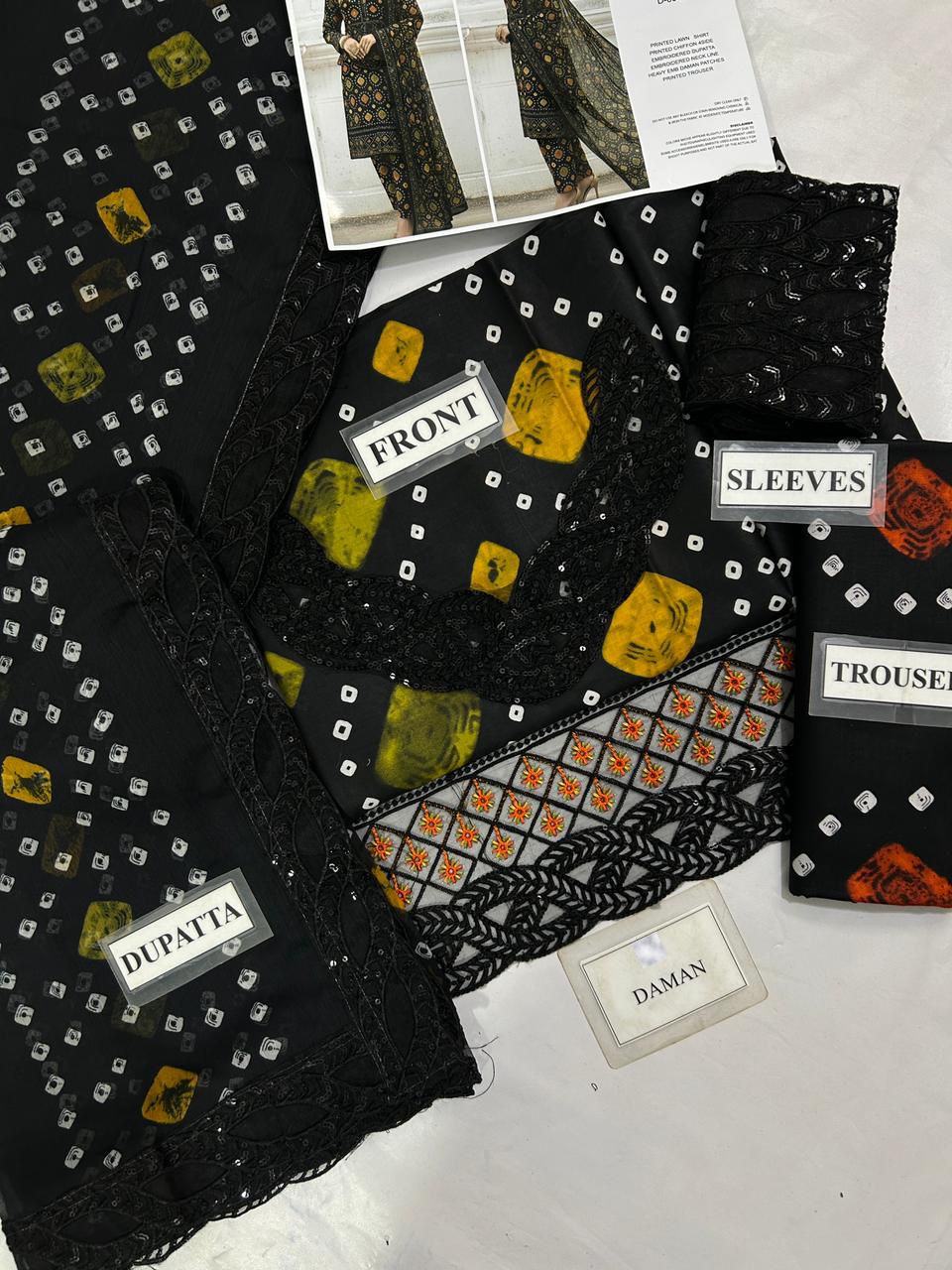 Aneela’s Chundri Wz-040  Premium Pure Lawn Emb With Chiffon Emb Duppata 25