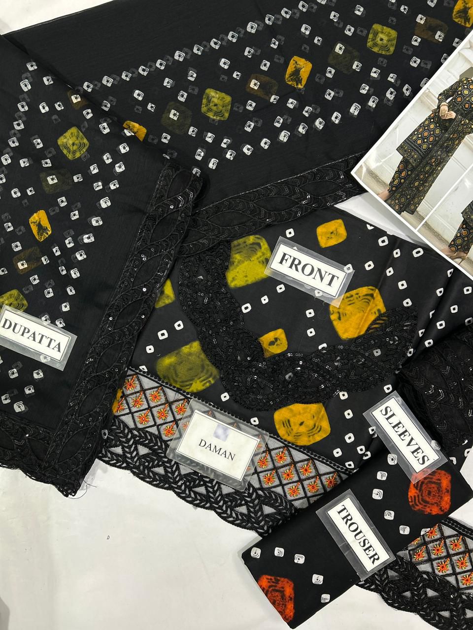 Aneela’s Chundri Wz-040  Premium Pure Lawn Emb With Chiffon Emb Duppata 25