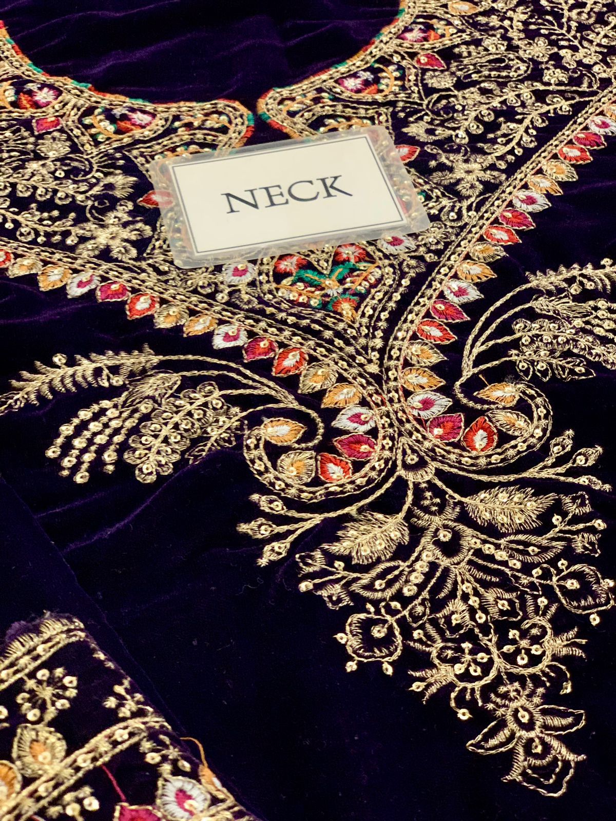 Jazmin Chandni Wz-06 Navy Beautiful Velvet Dress 2025