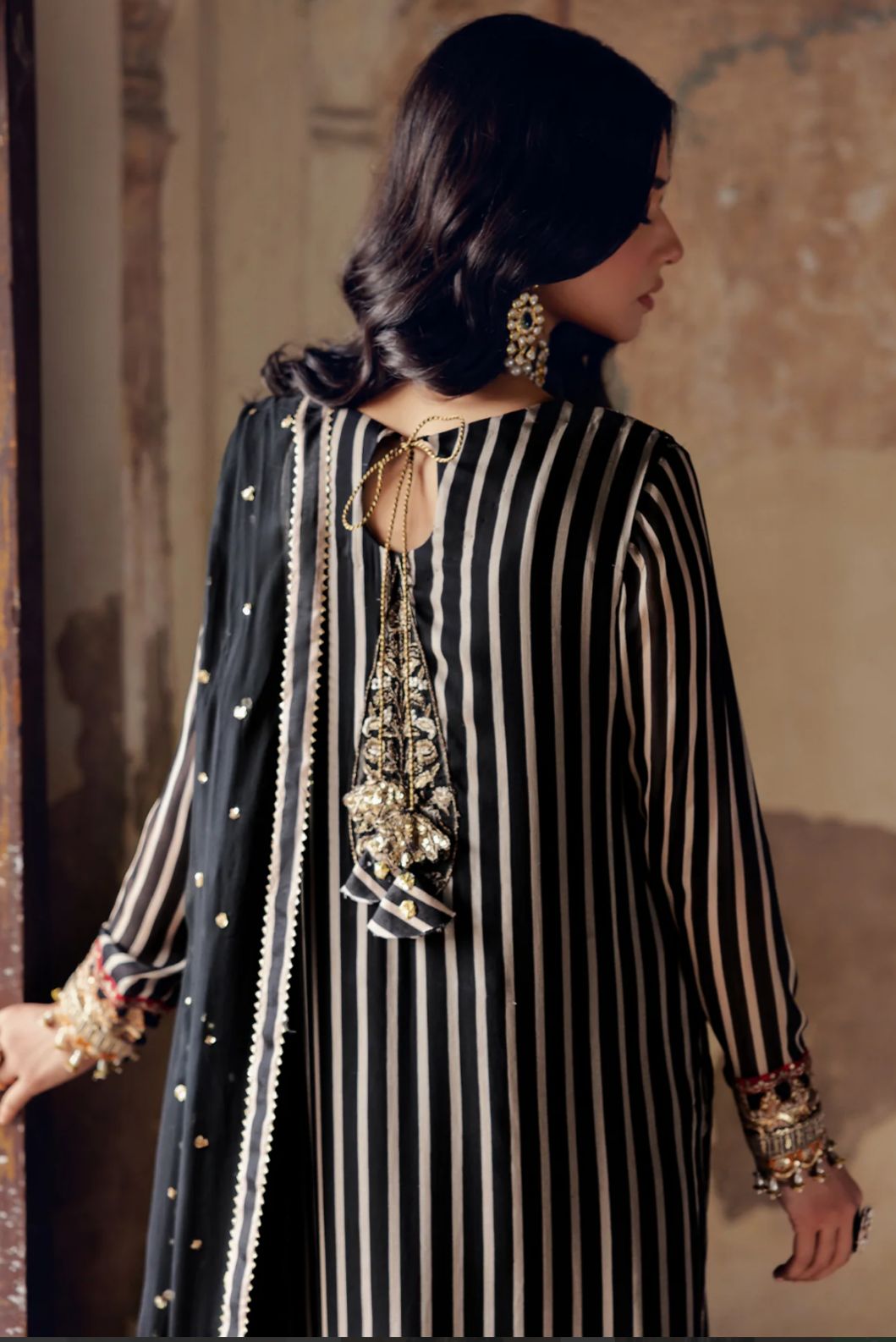 Charizma Wz-87 Printed Chiffon Emb Dress 25