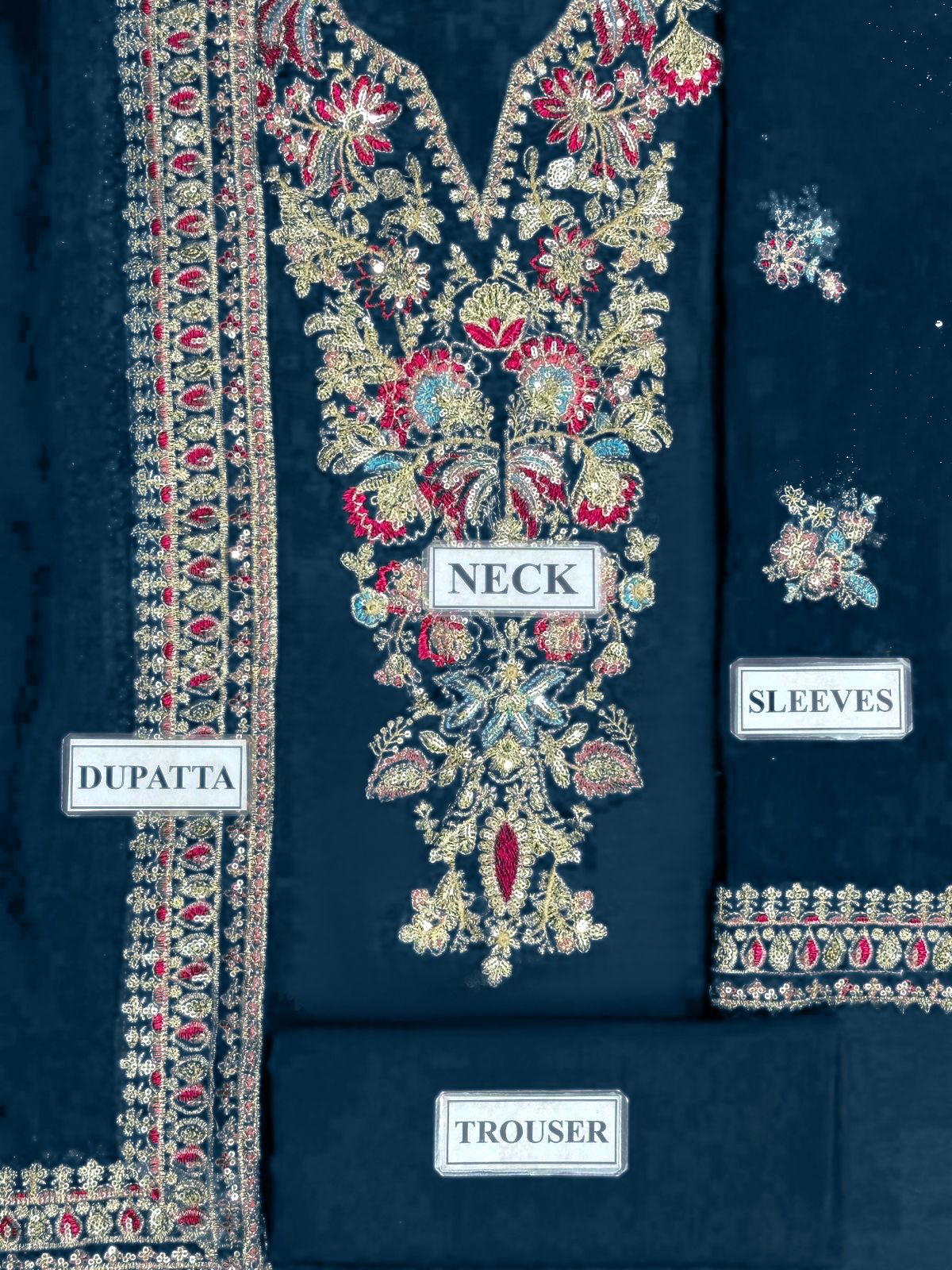 Baroque Wz-100 Pure Chiffon Most Demanding Design Red Purple n Zinc