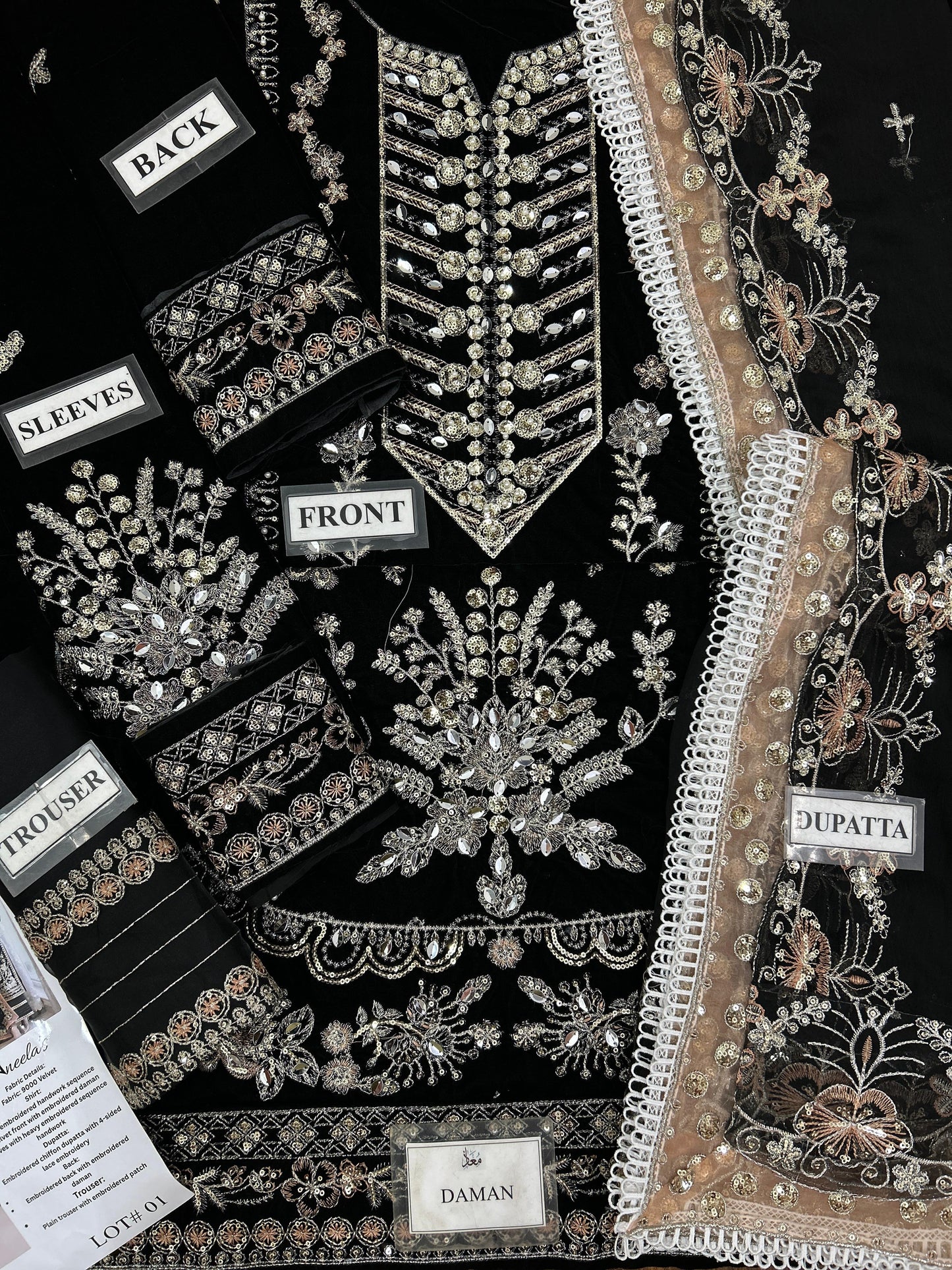 Aneela's Black Velvet Most Demaning Design 2025