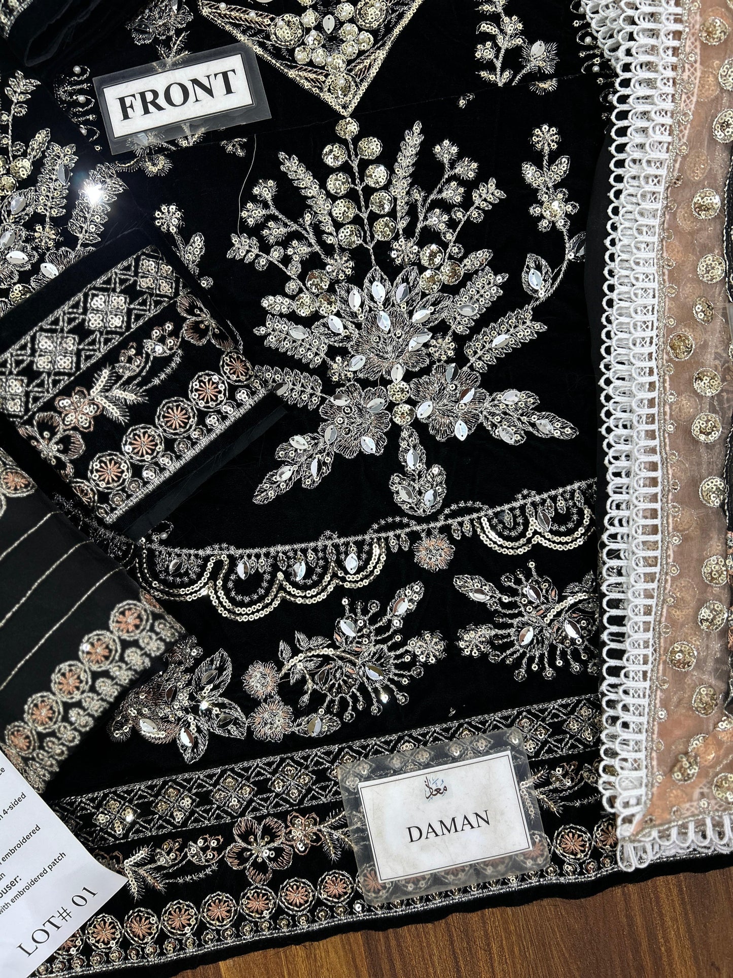 Aneela's Black Velvet Most Demaning Design 2025