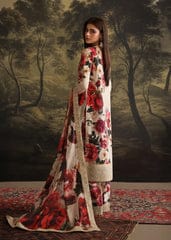 Iznik Digital Silk Wz-651 Luxury Dress With Shamoz Silk Duppata 25