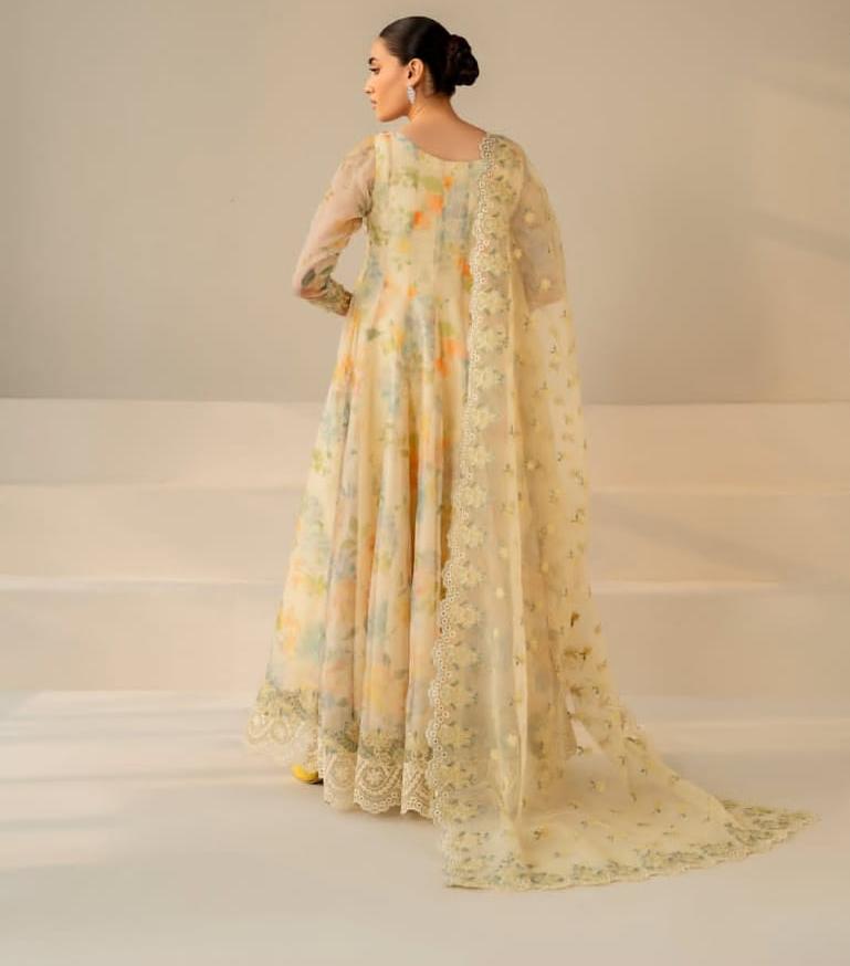 Baroque Wz-842 Most Beautiful Luxury Chiffon Festive Dress 25