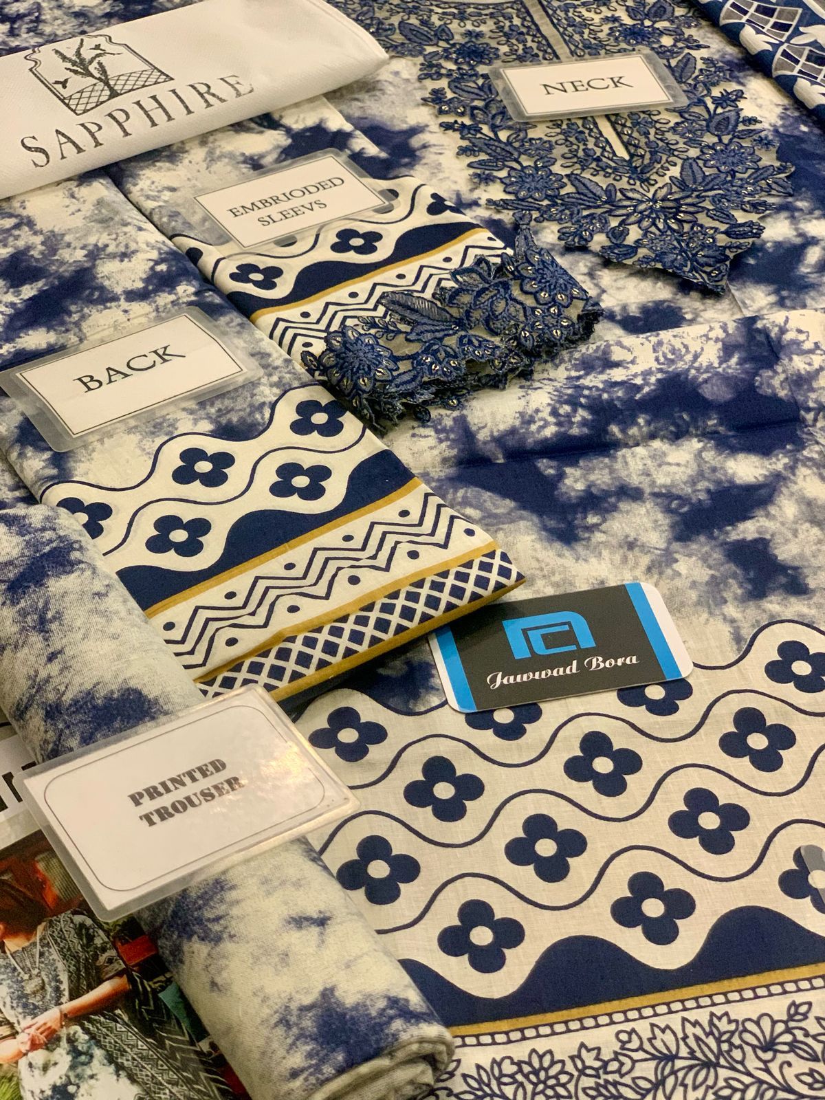 Sapphire Beautiful Design D-210 3 Colors Luxury Pure Lawn Embroidered Dress 2025