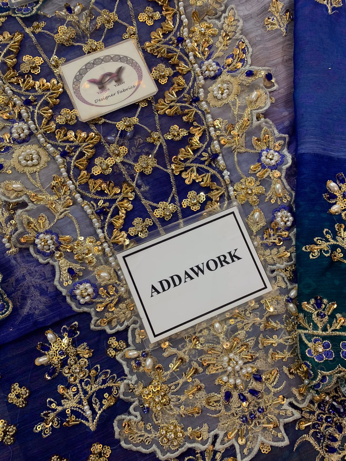 Emaan Adeel Most Beautiful Digital Printed Chiffon Crystal & Adda Work 2025